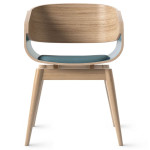 Paris Prix Chaise Design Avec Coussin "Almost" 76cm Naturel & Bleu
