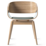 Paris Prix Chaise Design Avec Coussin "Almost" 76cm Naturel & Gris