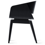 Paris Prix Chaise Design Avec Coussin "Almost" 76cm Noir