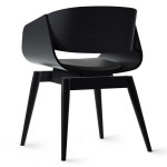 Paris Prix Chaise Design Avec Coussin "Almost" 76cm Noir