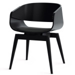 paris prix Chaise Design avec Coussin "Almost" 76cm Noir