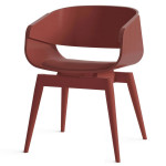 paris prix Chaise Design avec Coussin "Almost" 76cm Rouge