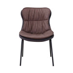 Paris Prix Chaise Design "Brady" 84cm Marron Clair & Foncé