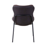 Paris Prix Chaise Design "Brady" 84cm Marron Clair & Foncé