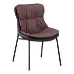 paris prix Chaise Design "Brady" 84cm Marron Clair & Foncé