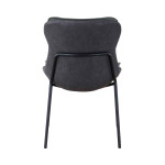 Paris Prix Chaise Design "Brady" 84cm Vert & Gris Foncé