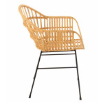 Paris Prix Chaise Design En Rotin "Keni" 80cm Naturel