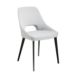 paris prix Chaise Design en Tissu "Manuela" 81cm Gris