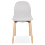 Paris Prix Chaise Design En Tissu "Tikel" 81cm Gris & Naturel