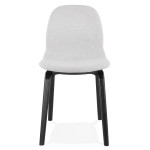 Paris Prix Chaise Design En Tissu "Tikel" 81cm Gris & Noir
