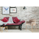 Paris Prix Chaise Design En Velours "Corey" 79cm Taupe