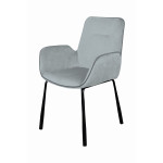 paris prix Chaise Design en Velours "Eliot" 87cm Gris