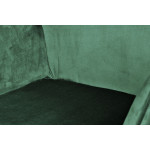Paris Prix Chaise Design En Velours "Eliot" 87cm Vert