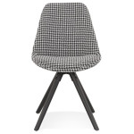 Paris Prix Chaise Design En Velours "Kazao" 84cm Noir