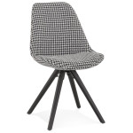 paris prix Chaise Design en Velours "Kazao" 84cm Noir