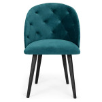 Paris Prix Chaise Design En Velours "Lonor" 81cm Vert