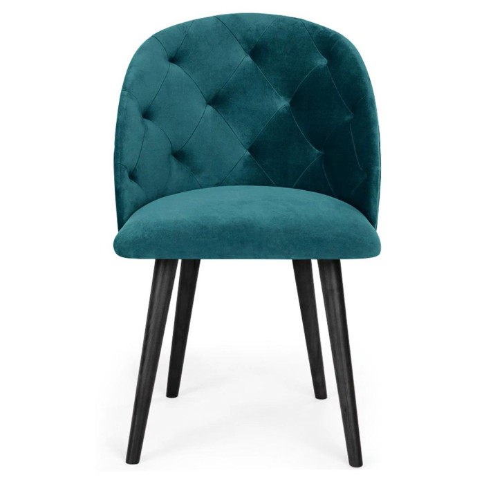 Paris Prix Chaise Design En Velours "Lonor" 81cm Vert