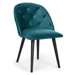paris prix Chaise Design en Velours "Lonor" 81cm Vert