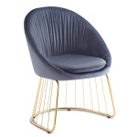 paris prix Chaise Design en Velours "Mayra" 84cm Gris