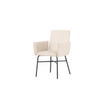 Paris Prix Chaise Design En Velours "Petra" 86cm Beige