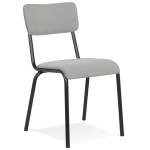 paris prix Chaise Design en Velours "Politano" 83cm Gris