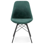 Paris Prix Chaise Design En Velours "Zaniolo" 83cm Vert