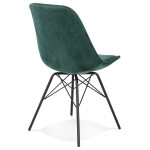 Paris Prix Chaise Design En Velours "Zaniolo" 83cm Vert