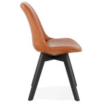 Paris Prix Chaise Design Industriel "Vieni" 82cm Marron & Noir