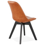 Paris Prix Chaise Design Industriel "Vieni" 82cm Marron & Noir