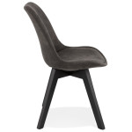 Paris Prix Chaise Design "Mirka" 85cm Gris Foncé & Noir