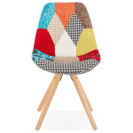 Paris Prix Chaise Design Patchwork "Aury" 82cm Multicolore