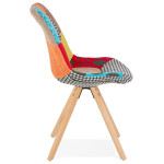Paris Prix Chaise Design Patchwork "Aury" 82cm Multicolore