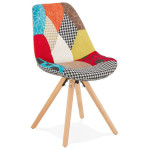 paris prix Chaise Design Patchwork "Aury" 82cm Multicolore