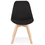 Paris Prix Chaise Design Scandinave "Amoru" 82cm Noir & Beige