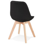 Paris Prix Chaise Design Scandinave "Amoru" 82cm Noir & Beige