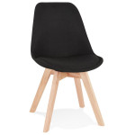 paris prix Chaise Design Scandinave "Amoru" 82cm Noir & Beige