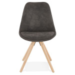 Paris Prix Chaise Design Scandinave "Rony" 84cm Gris & Naturel