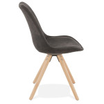 Paris Prix Chaise Design Scandinave "Rony" 84cm Gris & Naturel