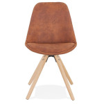 Paris Prix Chaise Design Scandinave "Rony" 84cm Marron & Naturel