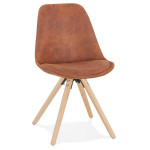 paris prix Chaise Design Scandinave "Rony" 84cm Marron & Naturel