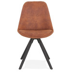 Paris Prix Chaise Design Scandinave "Rony" 84cm Marron & Noir