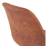 Paris Prix Chaise Design Scandinave "Rony" 84cm Marron & Noir