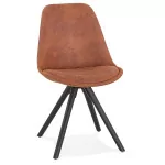 paris prix Chaise Design Scandinave "Rony" 84cm Marron & Noir