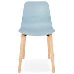 Paris Prix Chaise Design "Sparkling" 81cm Bleu & Naturel
