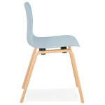 Paris Prix Chaise Design "Sparkling" 81cm Bleu & Naturel