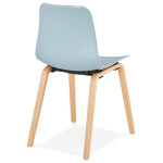 Paris Prix Chaise Design "Sparkling" 81cm Bleu & Naturel