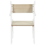 Paris Prix Chaise Enfant Design "Licorne" 60cm Blanc & Naturel