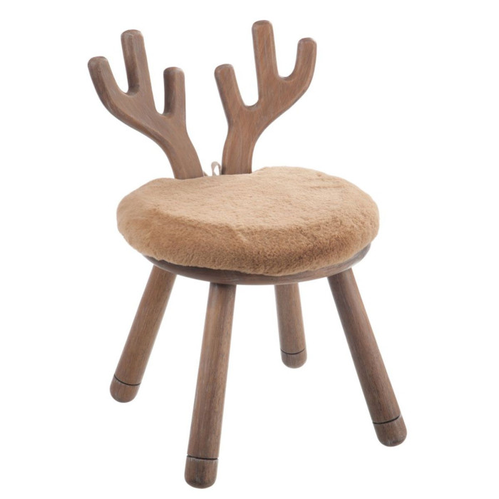 Paris Prix Chaise Enfant Design "Oreille Cerf" 56cm Naturel