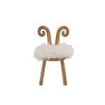 Paris Prix Chaise Enfant Design "Oreille Mouton" 56cm Naturel
