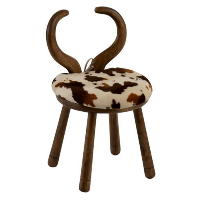Paris Prix Chaise Enfant Design "Oreille Vache" 58cm Naturel